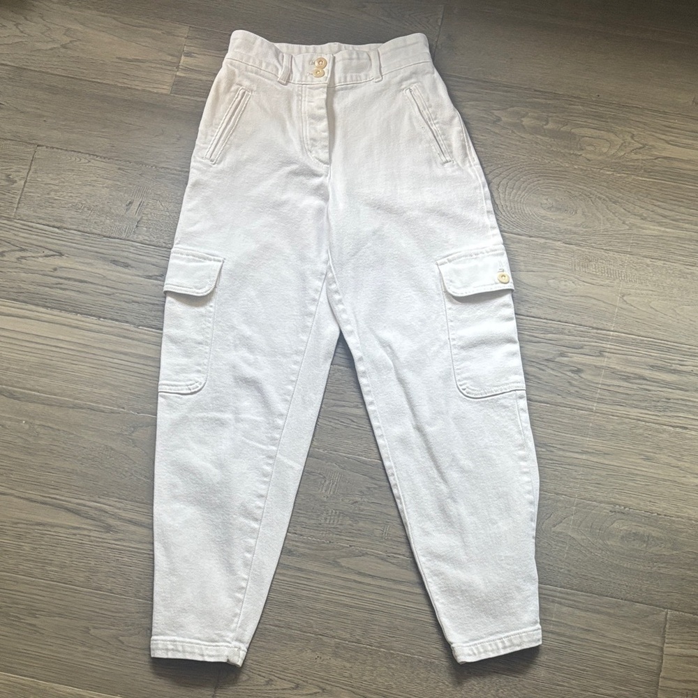 Wilfred Free | Modern Cargo Pant in Light Birch Off White Colour Size 0 - Picture 2 of 16